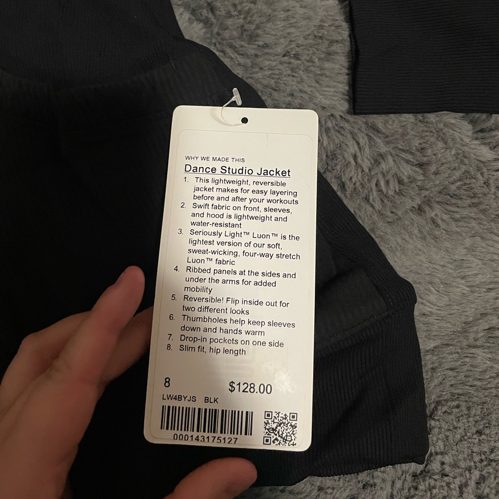 Lululemon dance studio jacket reversible